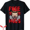 IT The Clown T-Shirt Free Hugs Clown Halloween Scary Creepy
