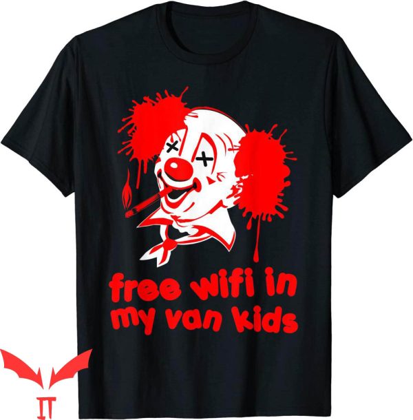 IT The Clown T-Shirt Funny Evil Clown Halloween Creepy IT