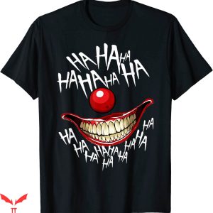 IT The Clown T-Shirt Haha Creepy Laugh Evil Killer Clown