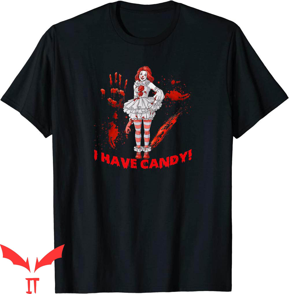 IT The Clown T-Shirt Halloween Evil scary Clown Want To Play