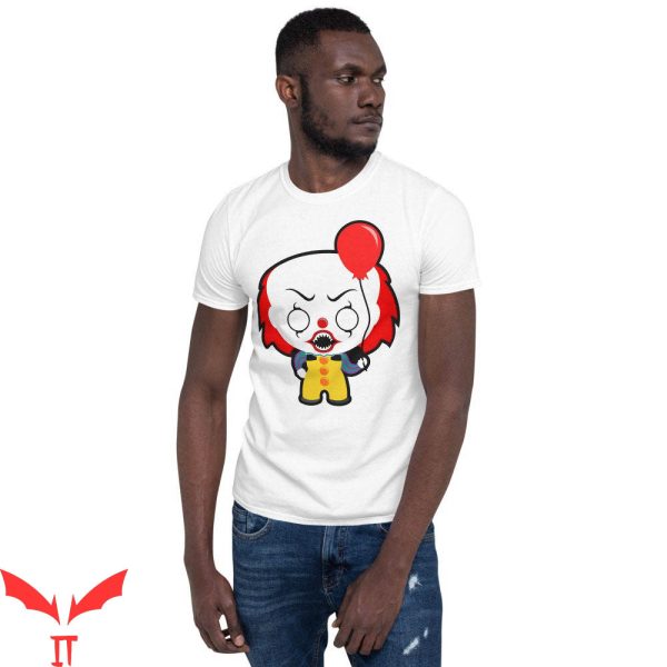 IT The Clown T-Shirt Halloween Scary Smile Cartoon Clown