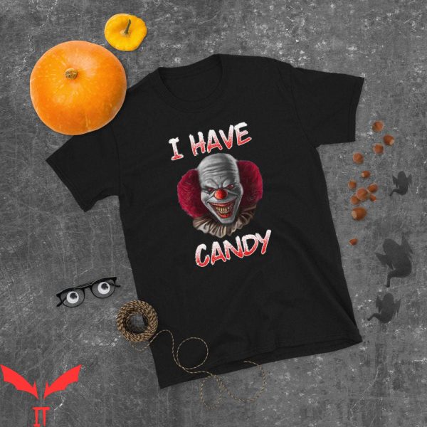 IT The Clown T-Shirt I Have Candy Scary Horror Clown
