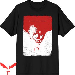 IT The Clown T-Shirt IT 2017 Red And White Pennywise