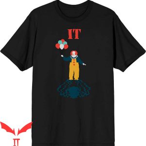 IT The Clown T-Shirt IT Classic Pennywise With Balloons