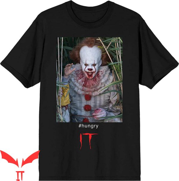 IT The Clown T-Shirt IT Hungry Clown Pennywise Tee Movie