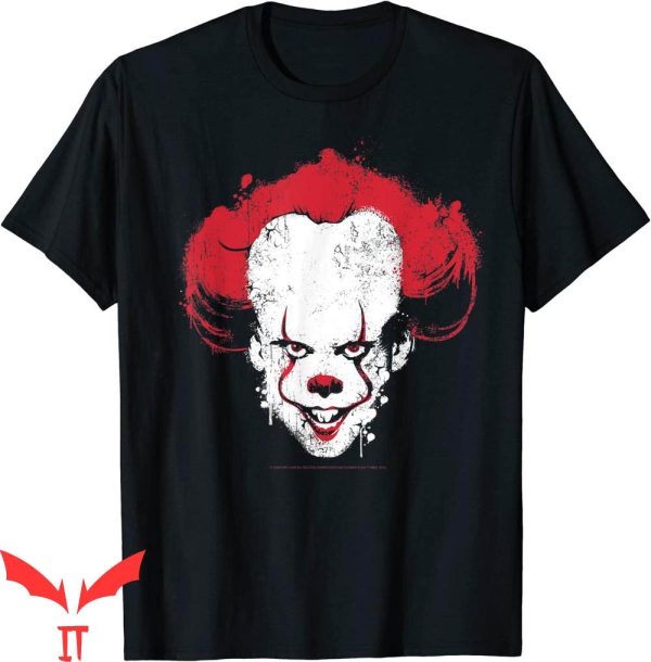 IT The Clown T-Shirt IT Movie Pennywise Big Face Horror