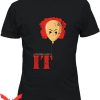 IT The Clown T-Shirt IT Steven King Scary Horror Clown Face