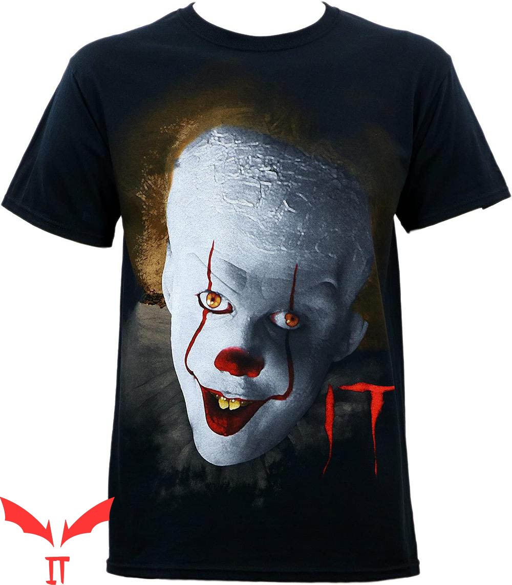 IT The Clown T-Shirt Illustrated Pennywise Face IT The Movie