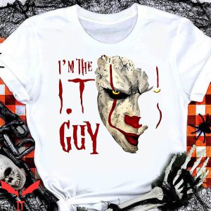 IT The Clown T-Shirt I'm The I.T Guy Horror Clown Face