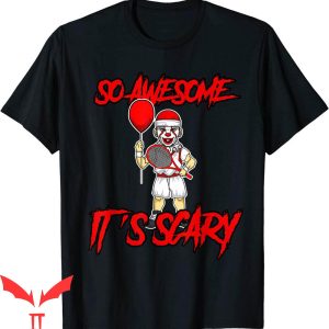 IT The Clown T-Shirt It's Scary Funny Halloween Clown Tennis