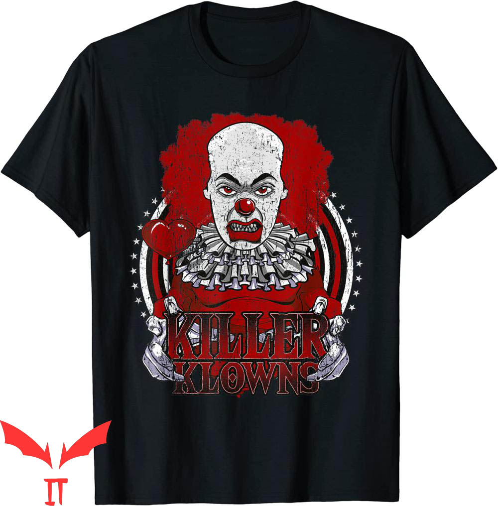 IT The Clown T-Shirt Killer Clowns Horror Halloween Costume