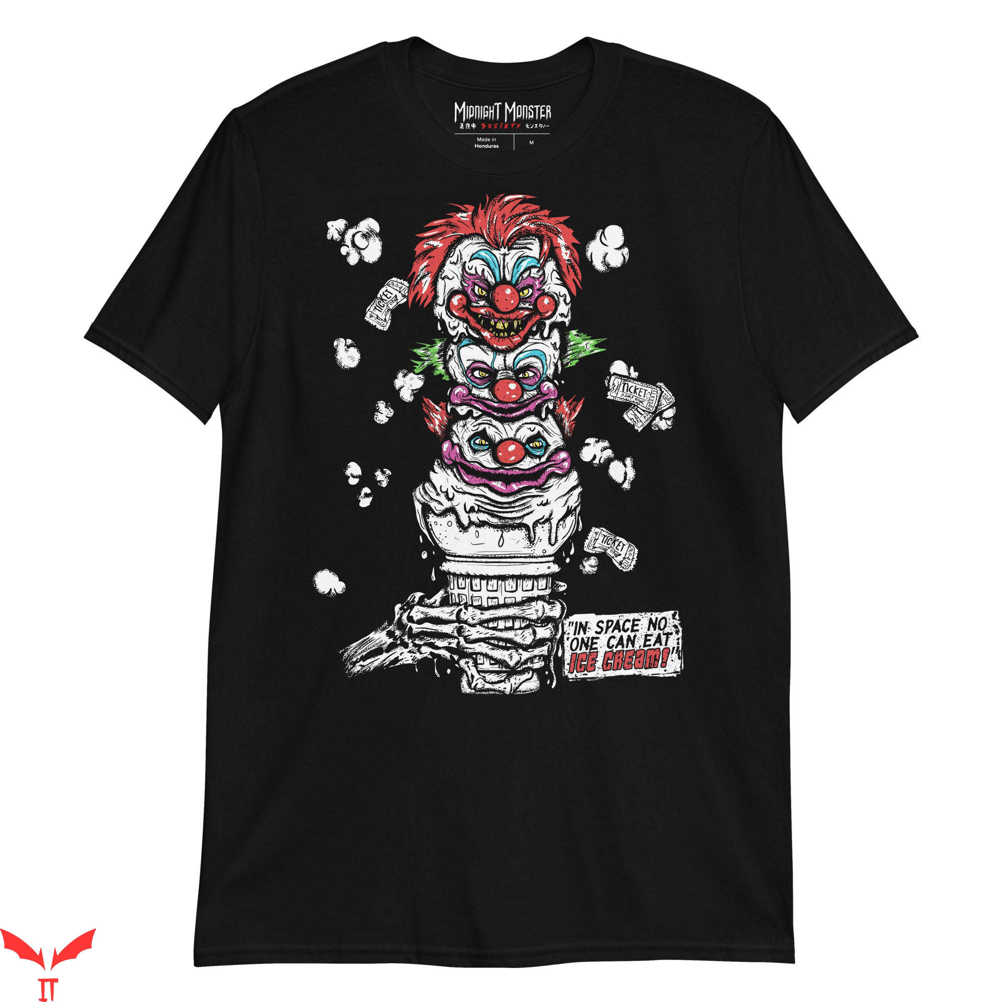 IT The Clown T-Shirt Killer Klowns From Outer Space Ice Cream