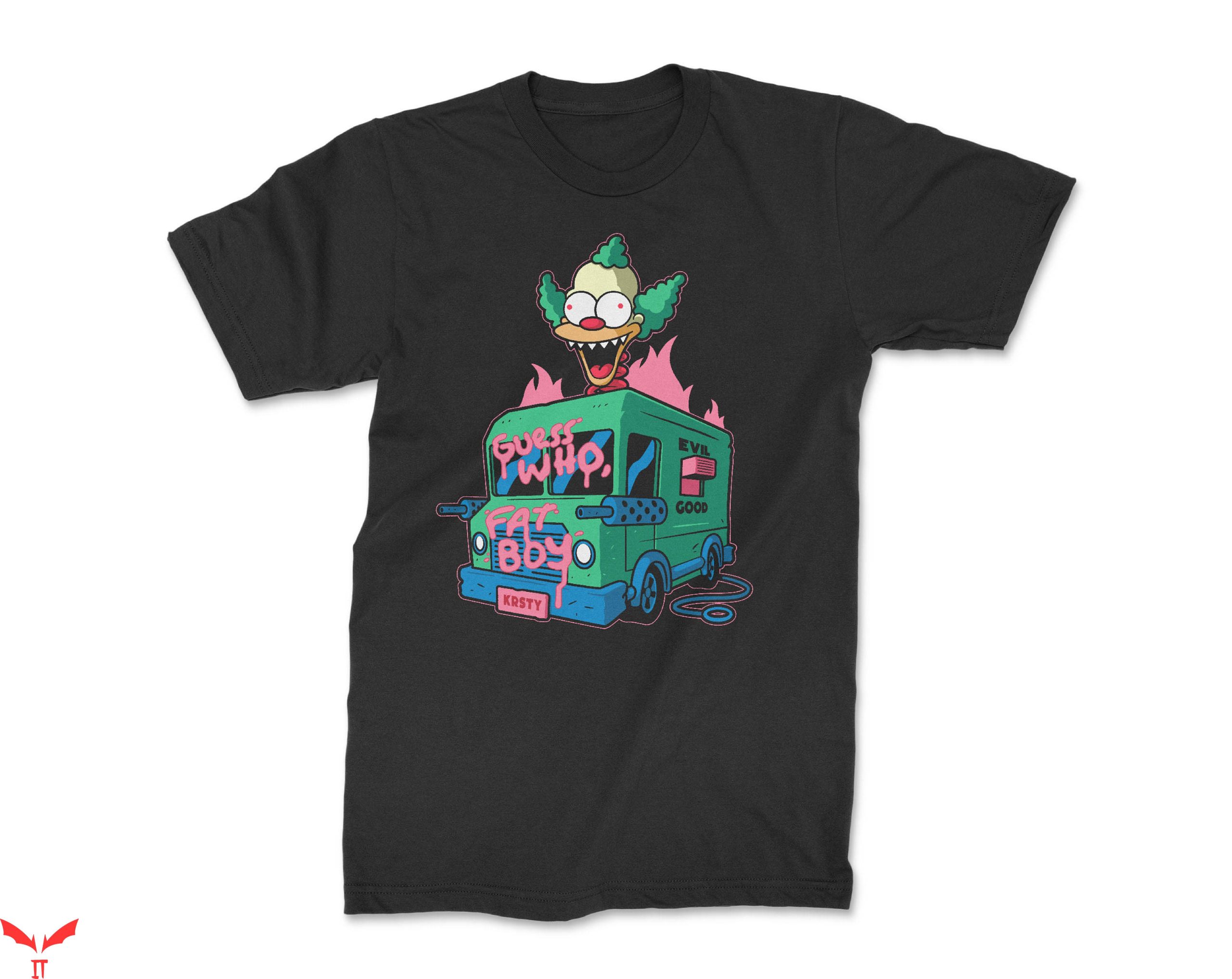 IT The Clown T-Shirt Killer Krusty Simpsons Scary Clown