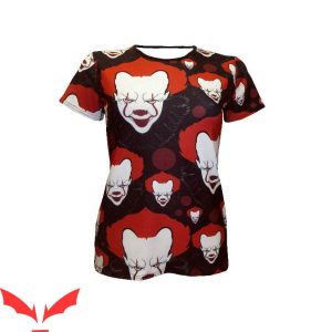 IT The Clown T-Shirt Ladies Joker Killer Clown Evil Scary Movie
