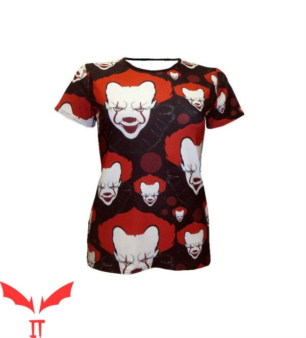 IT The Clown T-Shirt Ladies Joker Killer Clown Evil Scary Movie
