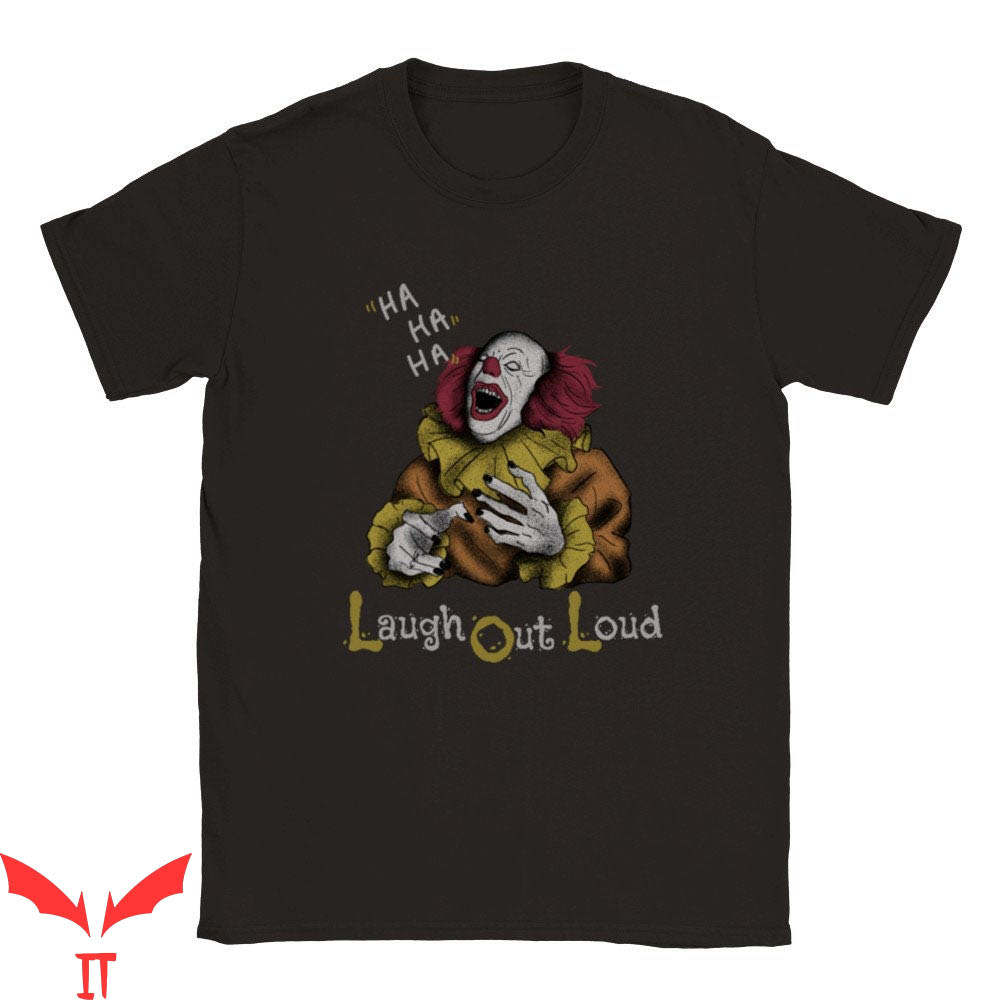 IT The Clown T-Shirt Laugh Out Loud Creepy Scary Clown