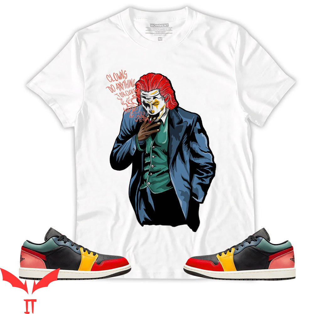 IT The Clown T-Shirt Low Black Fire Red Taxi Scary Clown