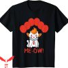 IT The Clown T-Shirt Meow Clown Cat Kitten Red Balloons