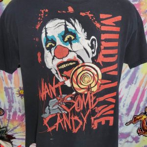 IT The Clown T-Shirt Mudvayne Want Some Candy Clown