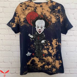 IT The Clown T-Shirt NWOT Clown Upcycled Bleached