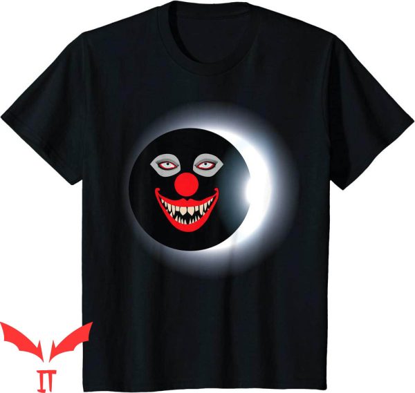 IT The Clown T-Shirt Over Solar Eclipse Funny Halloween