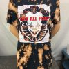 IT The Clown T-Shirt Pennywise Bleached We All Float Clown