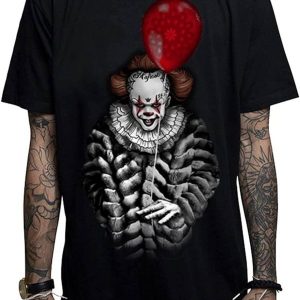 IT The Clown T-Shirt Pennywise Halloween Tee Shirt IT Movie