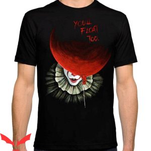 IT The Clown T-Shirt Pennywise Hidden Face You'll Float Too