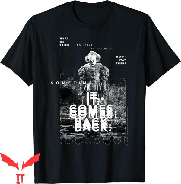 IT The Clown T-Shirt Pennywise Shh Red Hue Portrait IT Movie