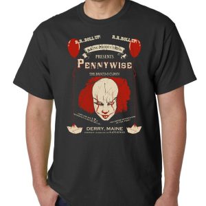 IT The Clown T-Shirt Pennywise The Dancing Clown Derry Maine