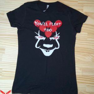 IT The Clown T-Shirt Red Glow In The Dark You’ll Float Too