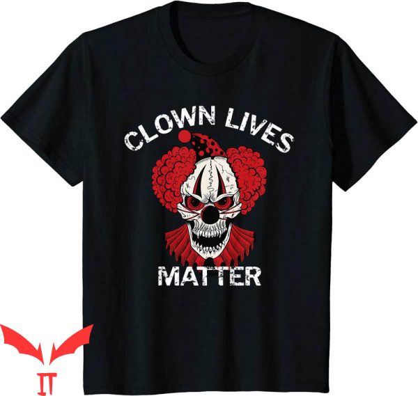 IT The Clown T-Shirt Red Scary Halloween Clown Lives Matter