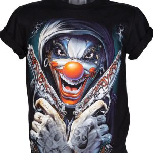 IT The Clown T-Shirt Rock Chang Original Joker Clown Glow