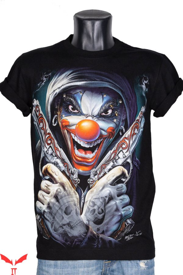 IT The Clown T-Shirt Rock Chang Original Joker Clown Glow