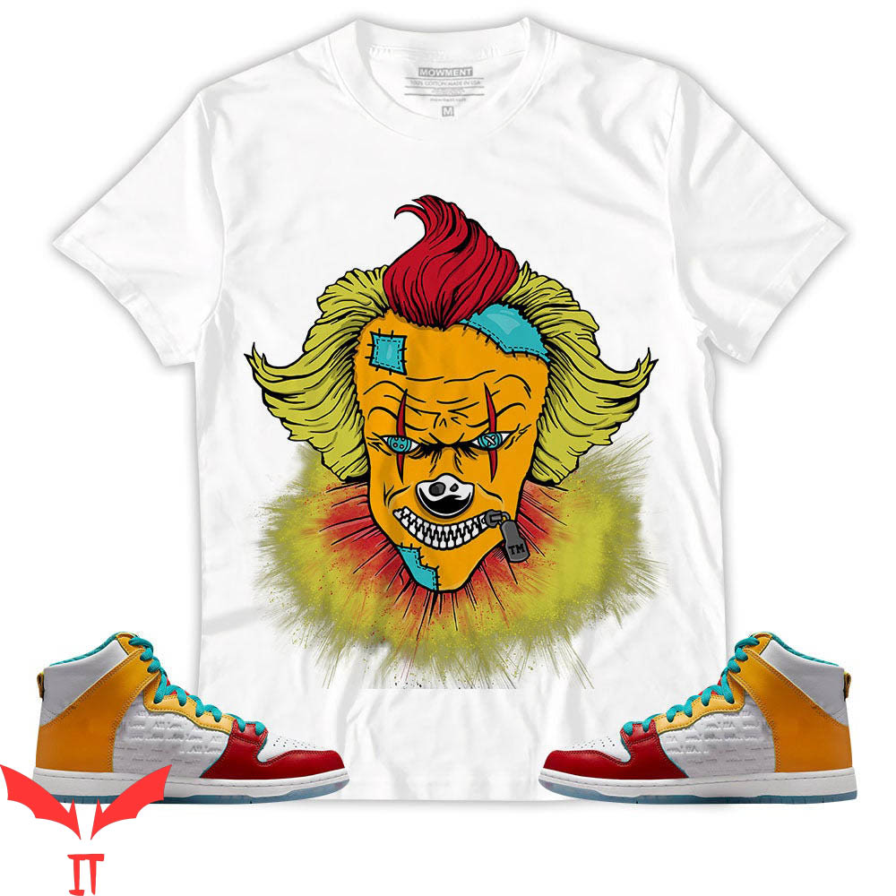 IT The Clown T-Shirt SB Dunk High All Love No Hate Scary Face