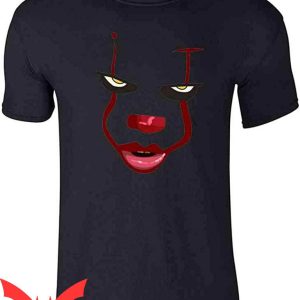 IT The Clown T-Shirt Scary Clown Face Horror Halloween