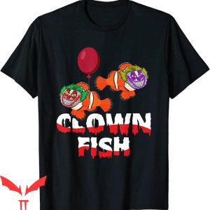IT The Clown T-Shirt Scary Clown Fish Creepy Smile Horror