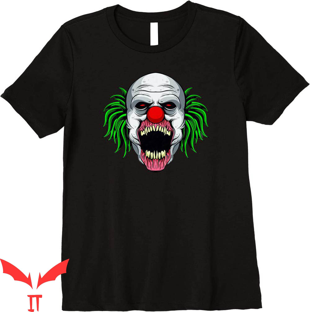 IT The Clown T-Shirt Scary Clown Killer Cannibal Horror IT