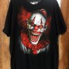 IT The Clown T-Shirt Scary Clown Red Face Horror IT Movie