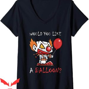 IT The Clown T-Shirt Scary Clown Would You Like A Balloon