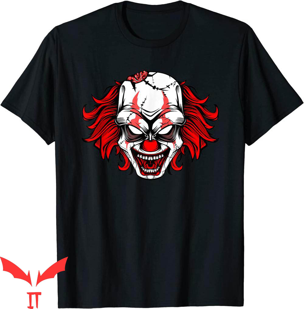 IT The Clown T-Shirt Scary Creepy Clown Halloween IT Movie