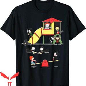 IT The Clown T-Shirt Scary Playground Halloween Horror IT