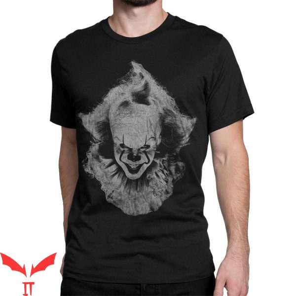 IT The Clown T-Shirt Scary Smiling Clown Face Horror Movie