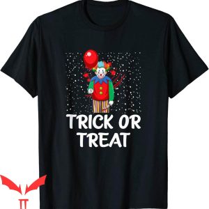 IT The Clown T-Shirt Spooky Halloween clown With Balloon