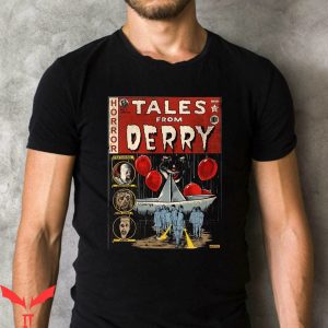 IT The Clown T-Shirt Tales From Derry Scary Clown Character