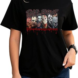 IT The Clown T-Shirt The Boys Horror Characters IT The Movie