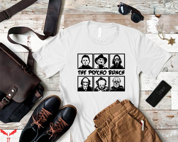 IT The Clown T-Shirt The Psycho Bunch Horror Movie Killers