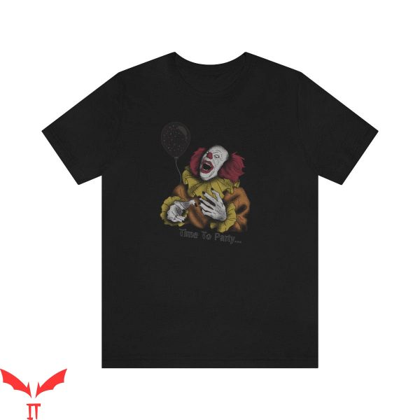IT The Clown T-Shirt Time To Party Creepy Clown IT Movie