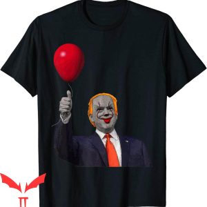 IT The Clown T-Shirt Trump As A Clown With A Red Balloon
