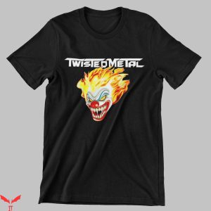 IT The Clown T-Shirt Twisted Metal Clown Face Horror Movie